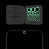 luminescent night "square" reusable privacy sticker CamTag on phone