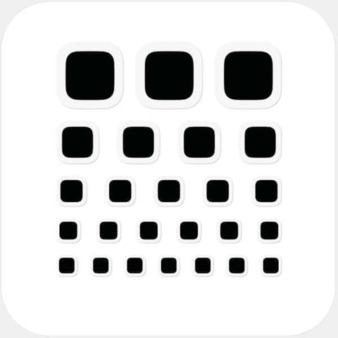 dark "square" reusable privacy sticker set CamTag