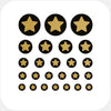 golden "Star" reusable privacy sticker set CamTag