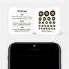 golden "Star" reusable privacy sticker CamTag on phone