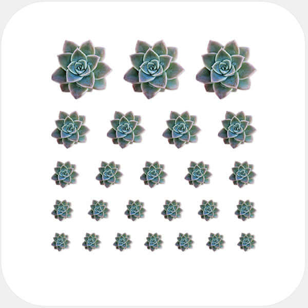 reusable webcam cover sticker sheet with multi-size assortment for laptops tablets and smartphones – gray Succulent CamTag 