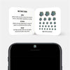 plant themed camera cover for smartphone front camera — gray Succulent CamTag