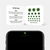 green succulent reusable privacy sticker set CamTag on phone