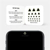 luminescent day "triangle" reusable privacy sticker CamTag on phone