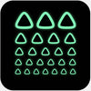 luminescent night "triangle" reusable privacy sticker set CamTag