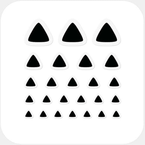 dark "triangle" reusable privacy sticker set CamTag
