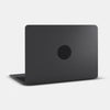 spaceblack "wave" reusable macbook sticker tabtag on a laptop