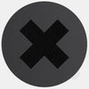 spaceblack "x" reusable macbook sticker tabtag