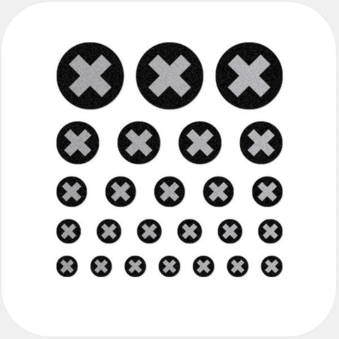 spacegray "x" reusable privacy sticker set CamTag