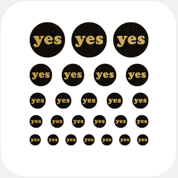 reusable webcam cover sticker sheet with multi-size assortment for laptops tablets and smartphones – golden Yes CamTag