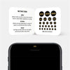 golden "Yes" reusable privacy sticker CamTag on phone