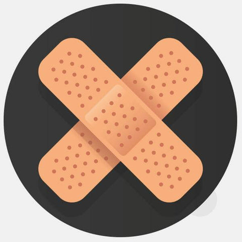 "band-aid" reusable macbook sticker tabtag by plugyou
