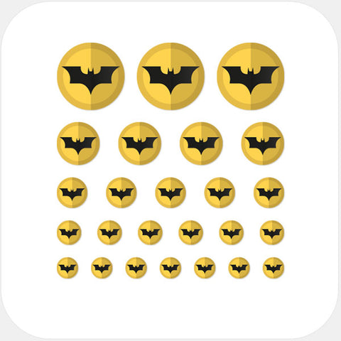 superheroes "Batman" reusable privacy sticker set CamTag by plugyou