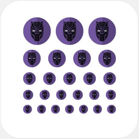 superheroes "Black Panther" reusable privacy sticker set CamTag by plugyou