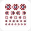 superheroes "Captain America" reusable privacy sticker set CamTag by plugyou