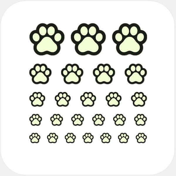 camera privacy sticker set for multiple devices with 5 sizes – luminescent day Cat Paw CamTag