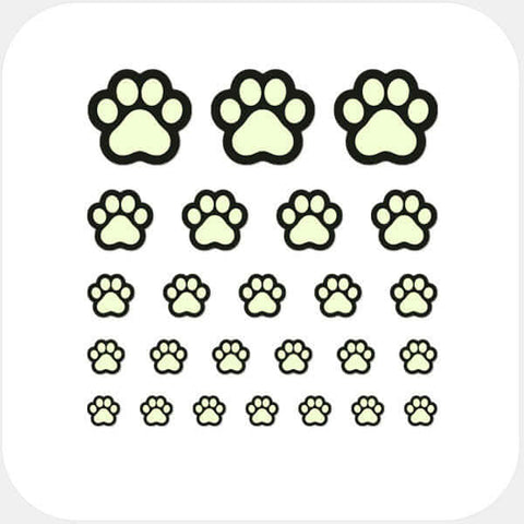 luminescent day "CatPaw" reusable privacy sticker set CamTag