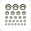 luminescent day "CatPaw" reusable privacy sticker set CamTag