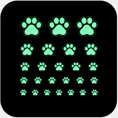 luminescent night "CatPaw" reusable privacy sticker set CamTag
