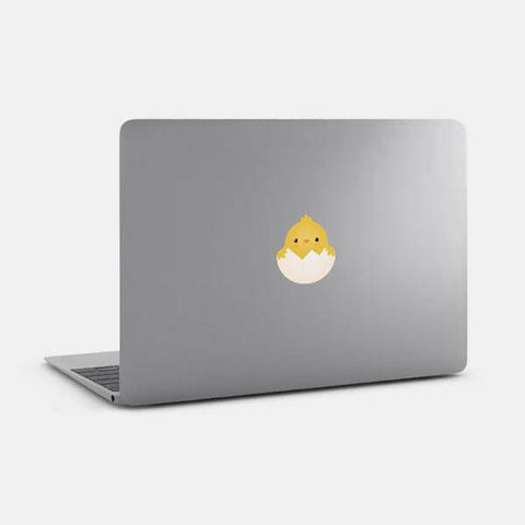 animals "Chick" reusable macbook sticker tabtag on a laptop on sale