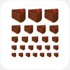 food "chocolate cake" reusable privacy sticker set CamTag