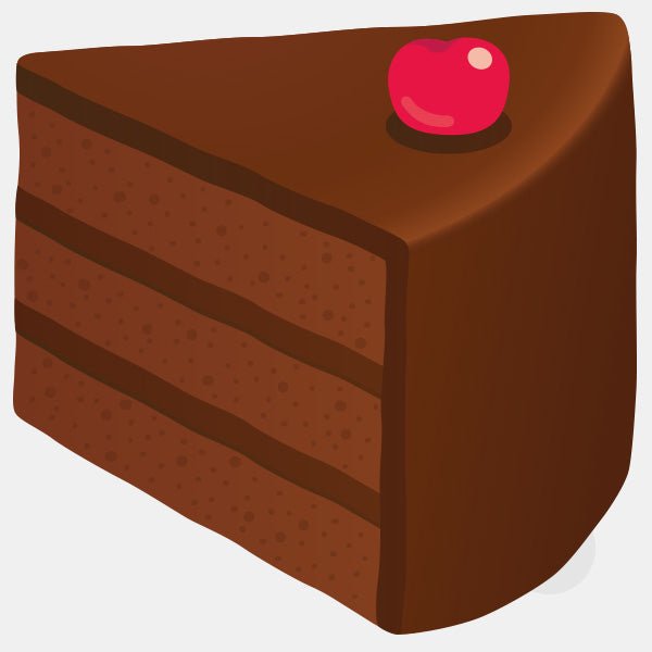 chocolate cake reusable macbook sticker tabtag