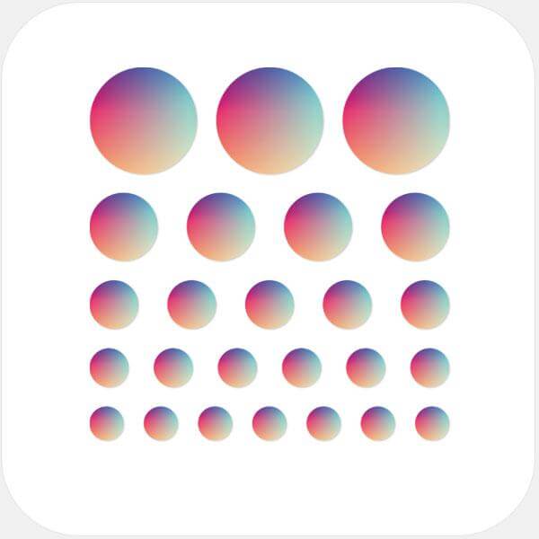 "colorful gradient" reusable privacy sticker set CamTag