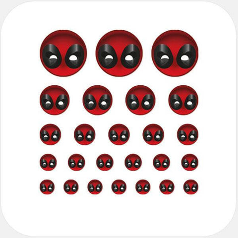 superheroes "deadpool" reusable privacy sticker set CamTag by plugyou