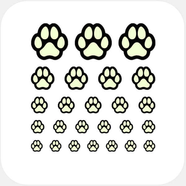 webcam privacy cover set for digital privacy with multiple sizes for laptops tablets and smartphones – luminescent day Dog Paw CamTag