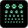 luminescent night "DogPaw" reusable privacy sticker set CamTag
