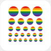 colorful "rainbow flag" reusable privacy sticker set CamTag