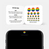 colorful "rainbow flag" reusable privacy sticker CamTag on phone