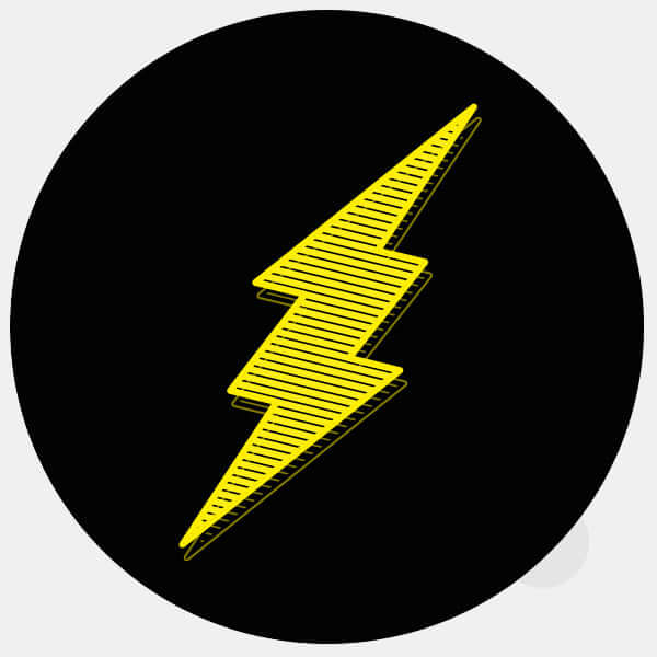 Yellow Flash reusable macbook sticker tabtag