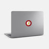 superheroes "the flash" reusable macbook sticker tabtag on a mac by plugyou