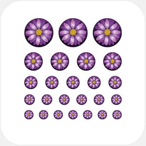 colorful "flower" reusable privacy sticker set CamTag by plugyou