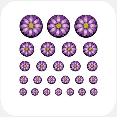colorful "flower" reusable privacy sticker set CamTag by plugyou