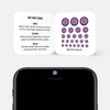 colorful "flower" reusable privacy sticker CamTag on phone by plugyou