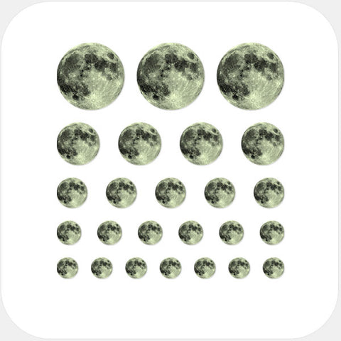 luminescent day "FullMoon" reusable privacy sticker set CamTag