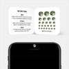 luminescent day "FullMoon" reusable privacy sticker CamTag on phone