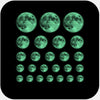 luminescent night "FullMoon" reusable privacy sticker set CamTag