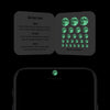 luminescent night "FullMoon" reusable privacy sticker CamTag on phone