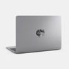 spacegray "full moon" reusable macbook sticker tabtag on a mac