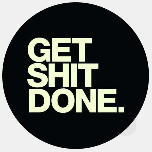 luminescent day get shit done reusable macbook sticker tabtag