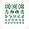 superheroes "green lantern" reusable privacy sticker set CamTag by plugyou on sale