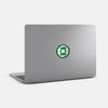 superheroes "green lantern" reusable macbook sticker tabtag on a mac by plugyou