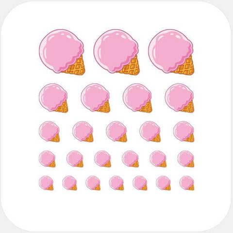 food "blackberry ice cream" reusable privacy sticker set CamTag