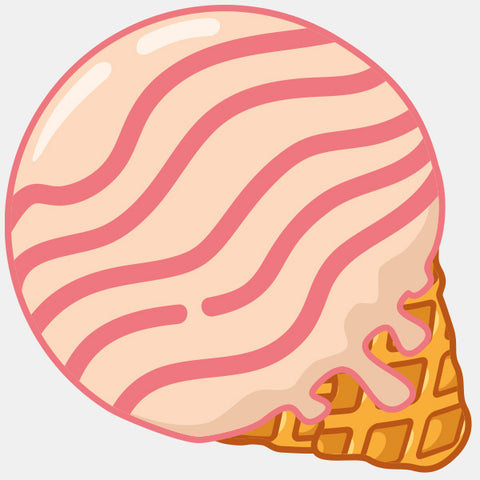 food "cherry ice cream" reusable macbook sticker tabtag
