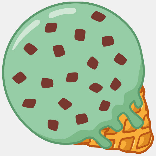 food "mint ice cream" reusable macbook sticker tabtag