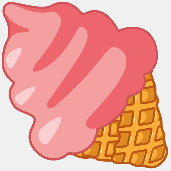 food "strawberry ice cream" tabtag reusable macbook sticker tabtag