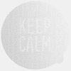 silver "KeepCalm" reusable macbook sticker tabtag